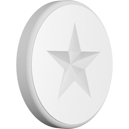 Ekena Millwork Standard Grayson Star Rosette With Rounded Edge, 6"W x 6"H x 3/4"P ROSP060X060X075GRY08
